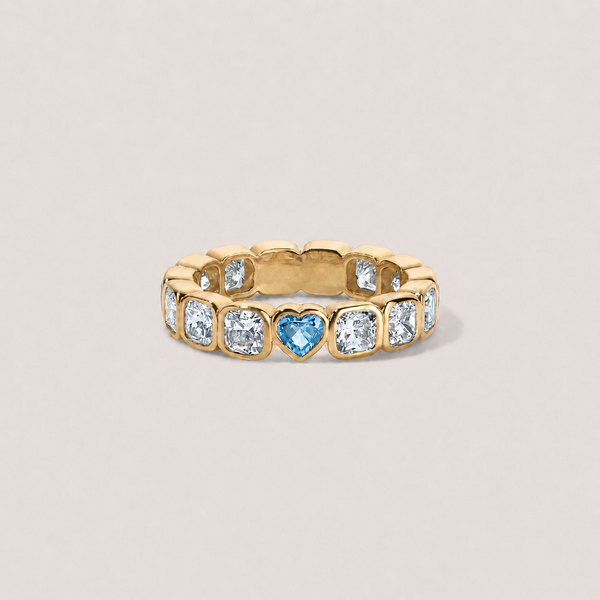 Swiss Blue Topaz Cushion Hidden Gem