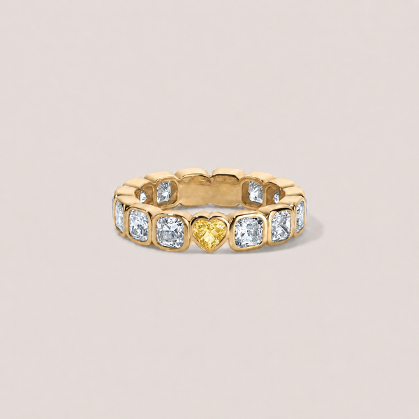 Yellow Diamond Cushion Hidden Gem