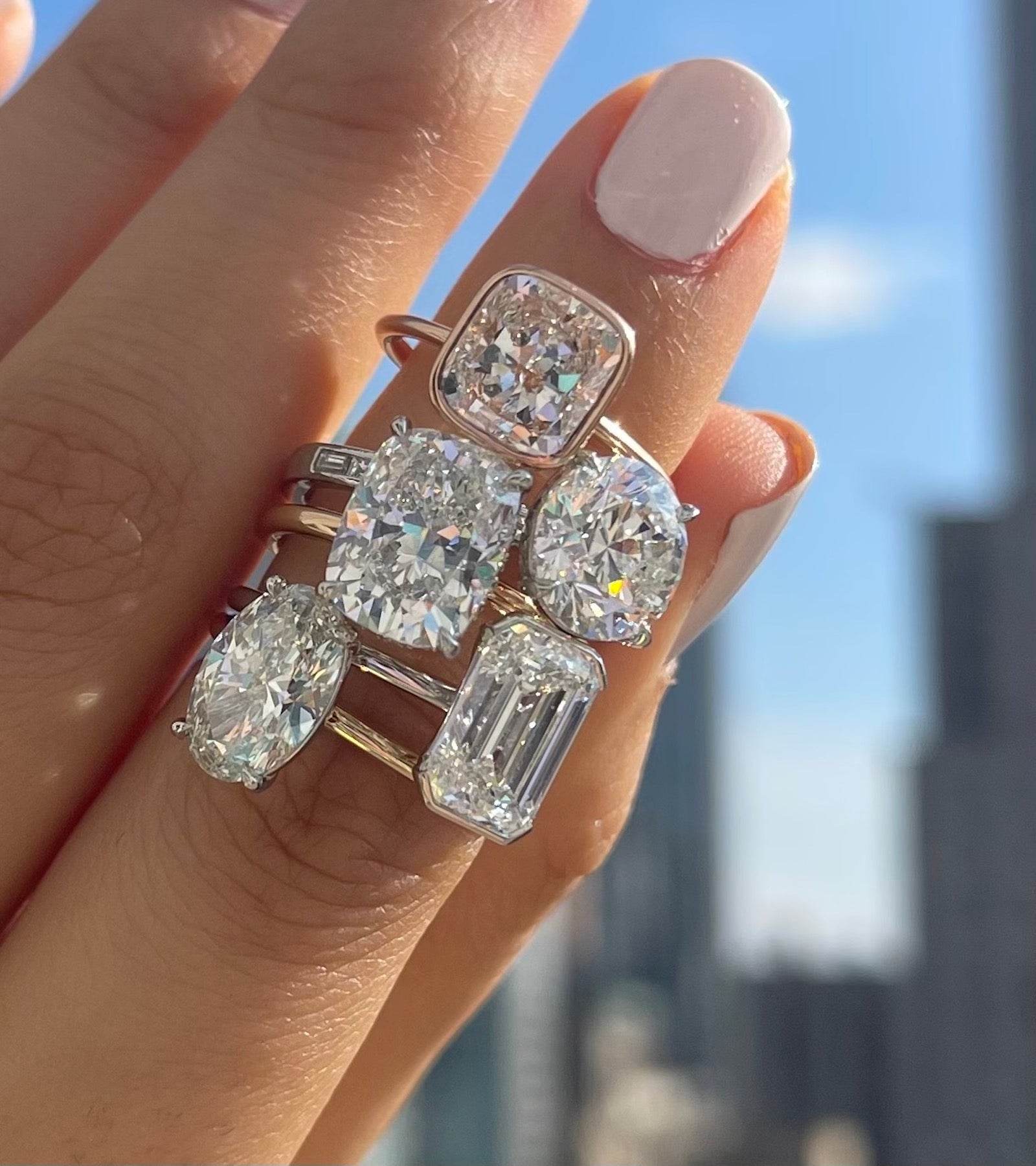 One of a kind engagement rings