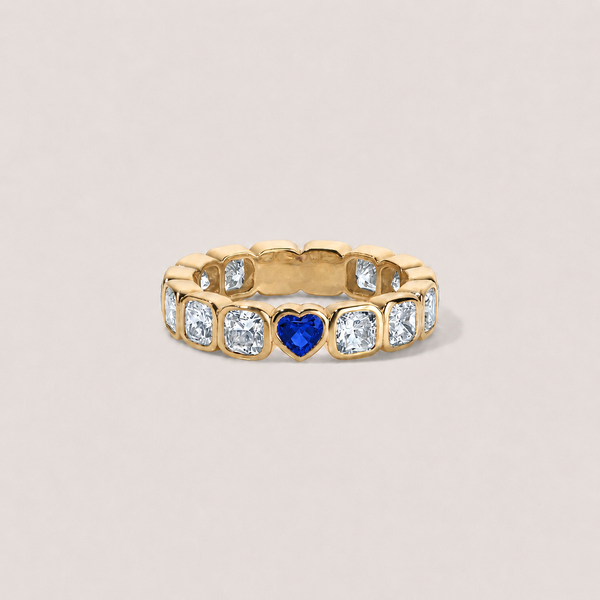 Blue Sapphire Cushion Hidden Gem