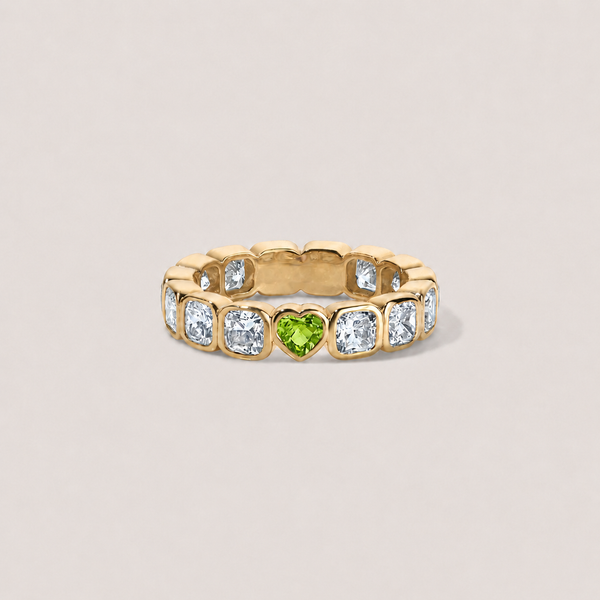 Peridot Cushion Hidden Gem
