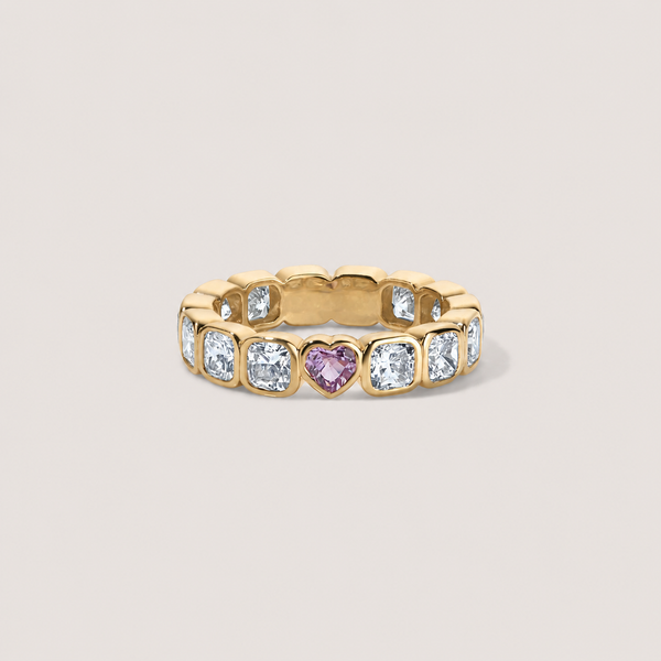 Pink Sapphire Cushion Hidden Gem