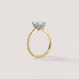 Six Prong Pave Oval