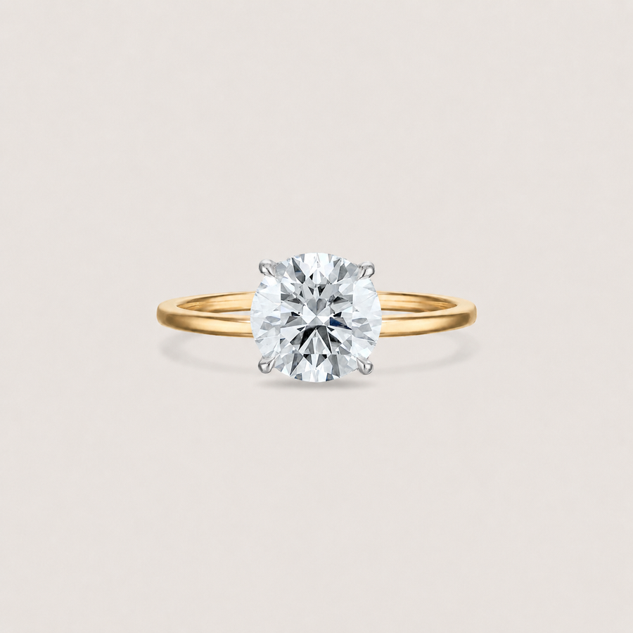 The Classic Solitaire Ring - Hidden Halo