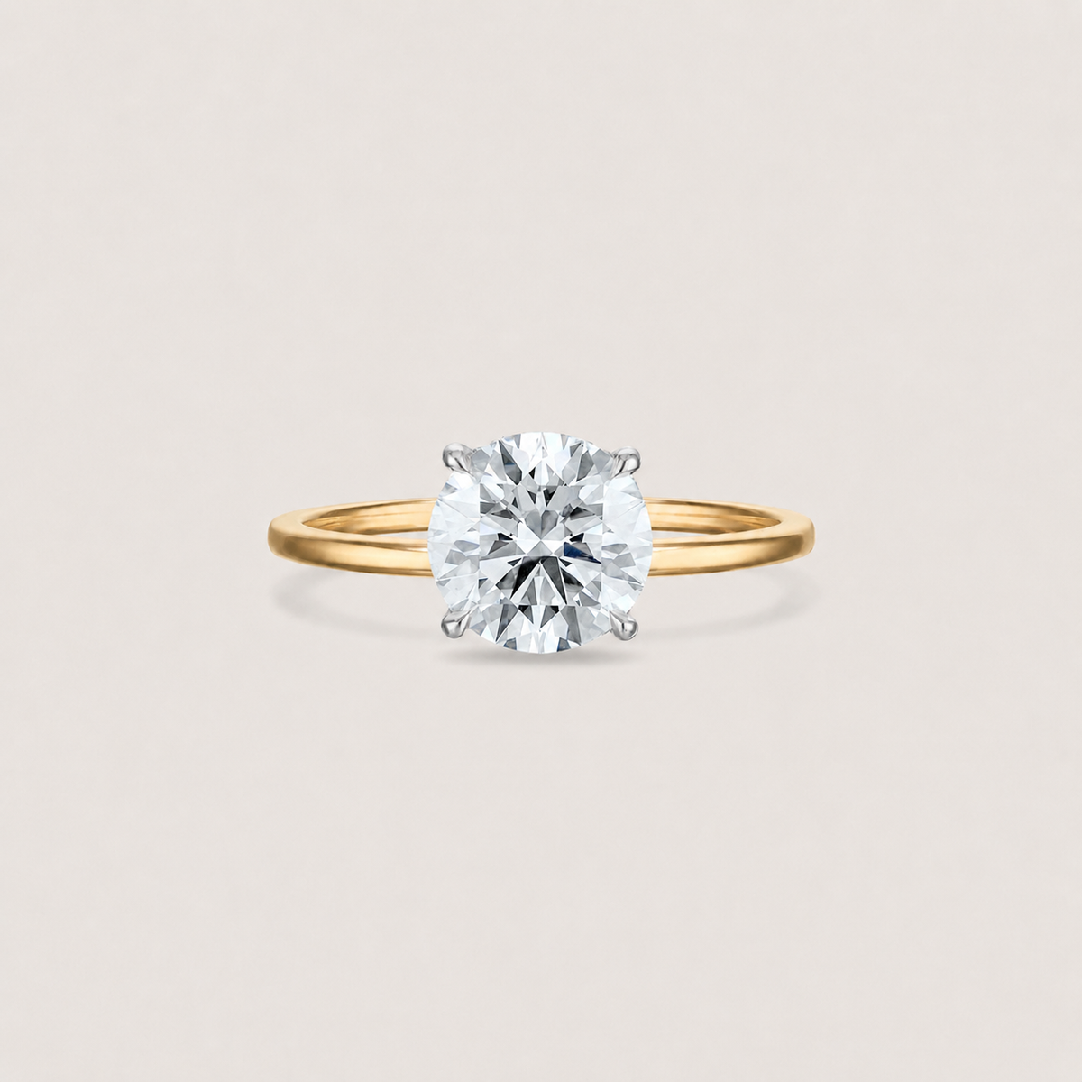 The Classic Solitaire Ring - Hidden Halo