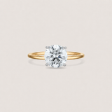 The Classic Solitaire Ring - Hidden Halo