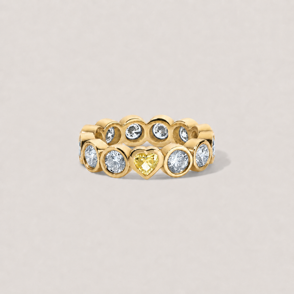 Yellow Diamond Round Hidden Gem