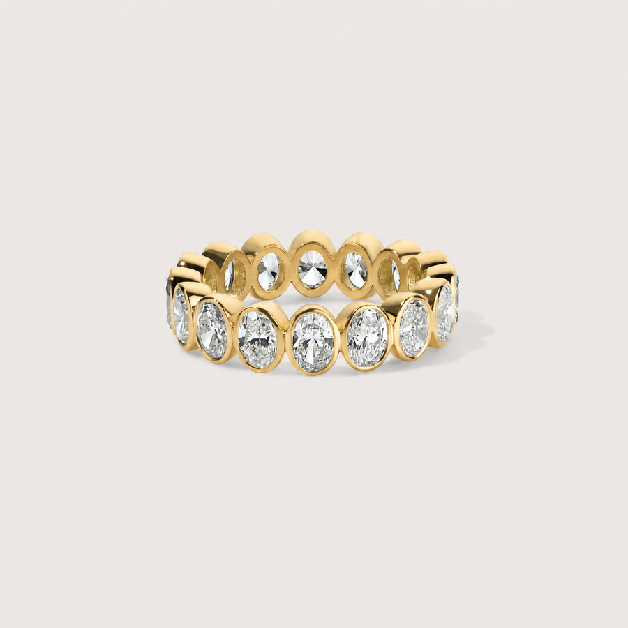 The Bezel Eternity Band - Oval