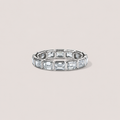 The East West Bezel Eternity Band - Emerald