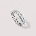 The East West Bezel Eternity Band - Emerald