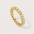 The Classic Eternity Band - Fancy Yellow Oval