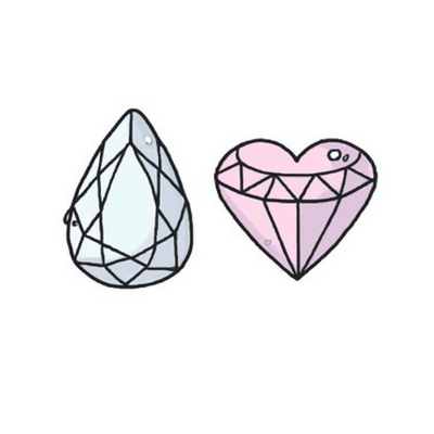 Illustrated gemstones